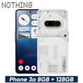 thumbnail image 1 of Nothing Phone 3a 5G Dual SIM 128GB ROM 8GB RAM GSM Unlocked - White, 1 of 9