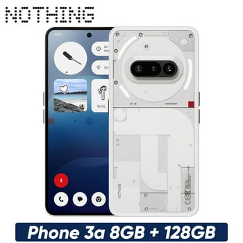 Nothing Phone (3a) 5G Smartphone,Android Phone 120Hz AMOLED Display, 50MP Camera, 50W Fast Charging,Dual Nano-SIM, Unlock 8+128GB White