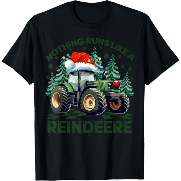 Nothing Runs Like A Reindeer Christmas Family Christmas T-Shirt