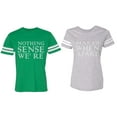 thumbnail image 1 of Nothing Sense Makes When A Part Matching Couple Cotton Jerseys (Men Green / Women Heather) (Men XXL / Women XXL), 1 of 3