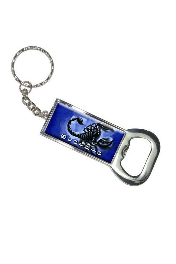 Scorpio Scorpion Zodiac Astrological Sign Astrology Keychain Bottle Bottlecap Opener