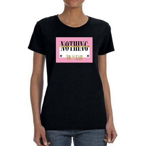 Nothing To Wear Gold Strike Shaped T-Shirt Women -Image by Shutterstock, Female Small