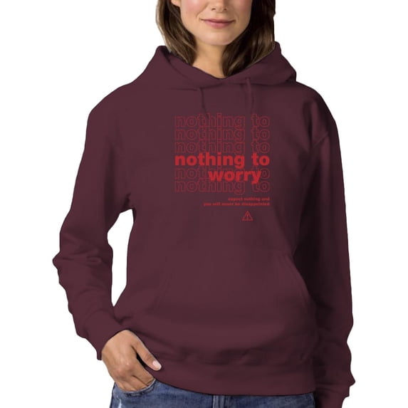 Nothing To Worry Hoodie Women -Image by Shutterstock, Female Small