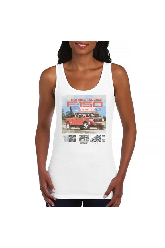 Nothing Tougher F-150 Powered By Ford Women's Tank Top F150 Pickup Truck 4x4 Off-Road American Muscle Raptor V8