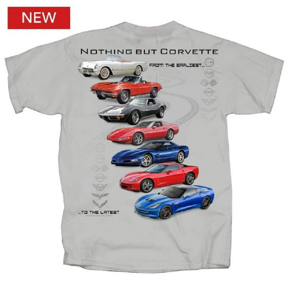 Nothing but Corvette Chevrolet Mens T shirt C1-C7 Licensed