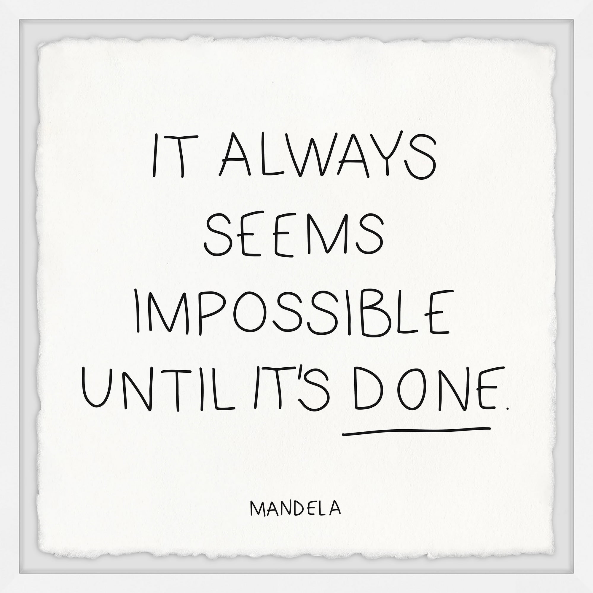Nothings Impossible 18.00 in x 18.00 in Framed Painting Art Prints, by Marmont Hill