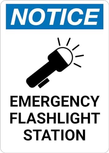 Notice: Emergency Flashlight Station flashlight Icon Portrait Metal ...