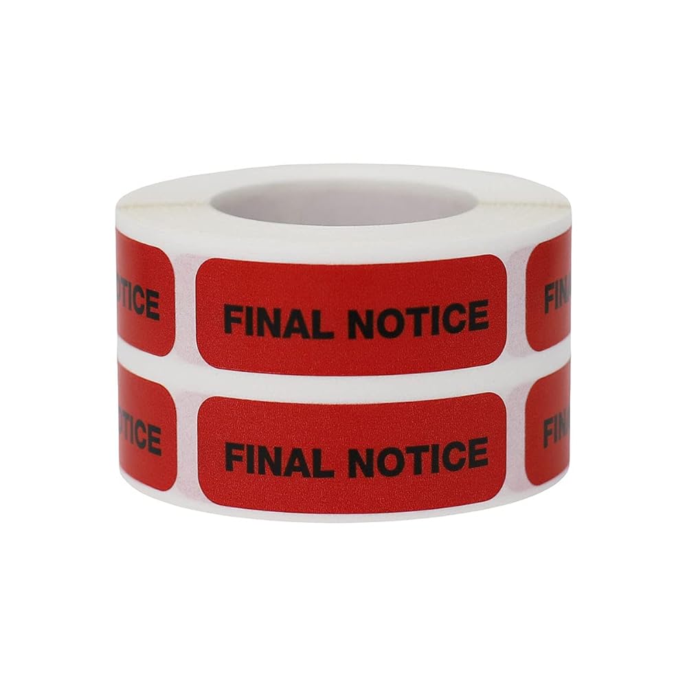 Notice Medical Labels, 0.5 X 1.5" Inch Rectangle, 500 Total Labels