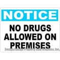 thumbnail image 1 of Notice No Drugs Allowed on Premises Sign, 1 of 1