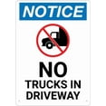 thumbnail image 1 of Notice No Trucks In Driveway Sign For House 12" X 8" Yard Sign, Premium Aluminum, Sun-Proof, Rust-Free, 1 of 6