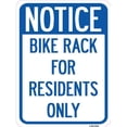 thumbnail image 1 of Notice Sign Bike Rack for Residents Only | 18" X 24" Heavy-Gauge Aluminum Rust Proof Parking Sign | Protect Your Business & Municipality | Made in The USA, 1 of 4