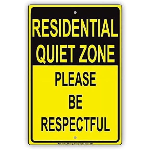 Notice Sign Quiet Please Please Be Respectful Courtesy Sign Home Decor Metal Tin Sign Wall Decor Metal Wall Plate Vintage Tin Sign 8x12 inch