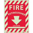 thumbnail image 1 of Notice Signs; Fire, Fire Extinguisher Location: ____, 12X9, Rigid Plasticglow, 1 of 1
