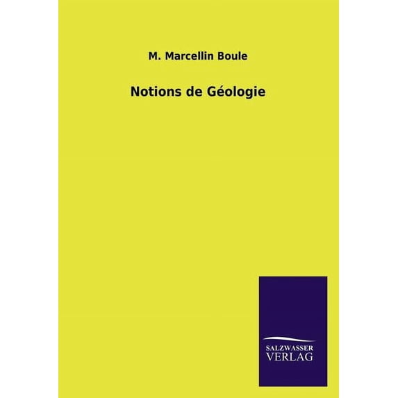 Notions de Géologie (Paperback)