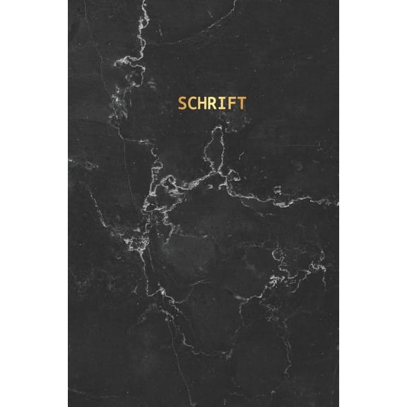 Notitieboeken En Schriften: Schrift: Trendy & Hip Notitieboek Zwart en Goud Marmer Design Ideaal Voor School, Studie, Recepten of Wachtwoorden (Paperback)