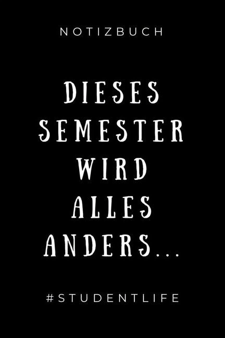 Notizbuch Dieses Semester Wird Alles Anders... studentlife A5