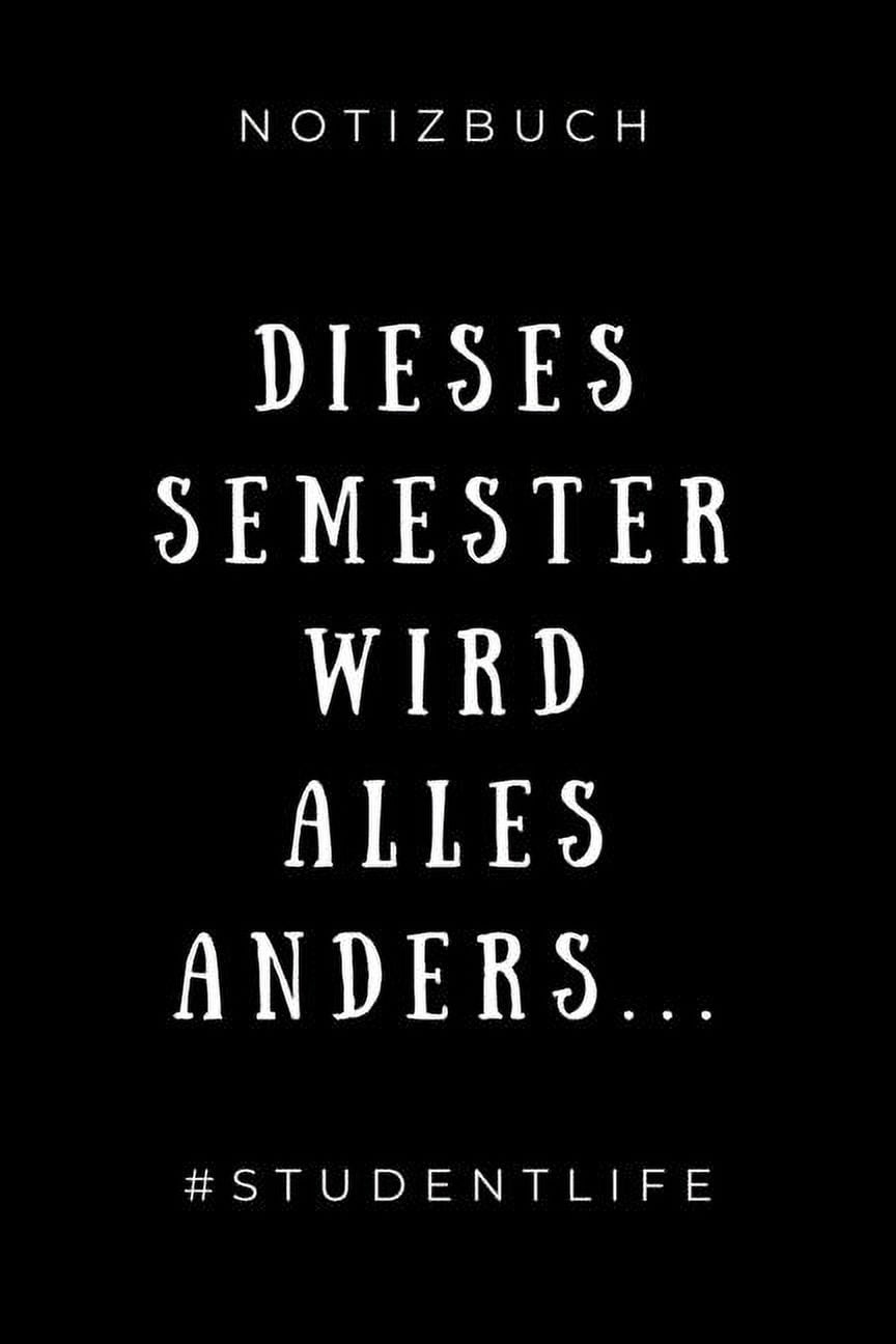 Notizbuch Dieses Semester Wird Alles Anders... studentlife A5