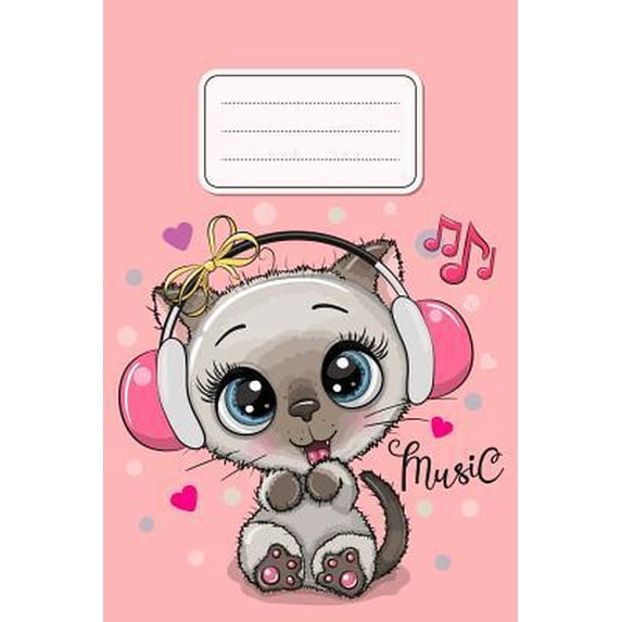 Notizbuch: Katzen Cover Design / 120 Seiten / Liniert / Din A5 + (15,24 X 22,86 CM) / Soft Cover Paperback