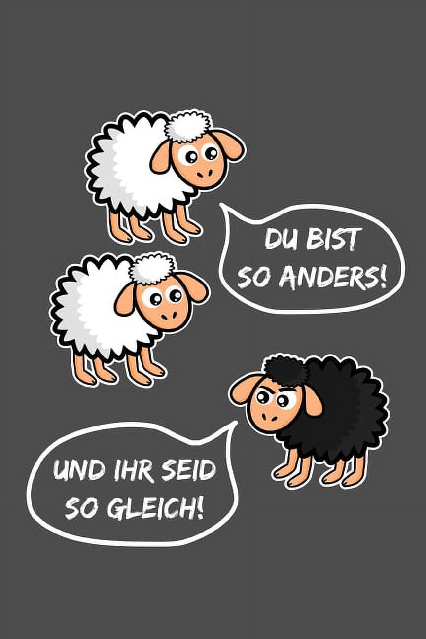 Notizbuch für schwarze Schafe Geschenk Mädchen Schäfchen Buch