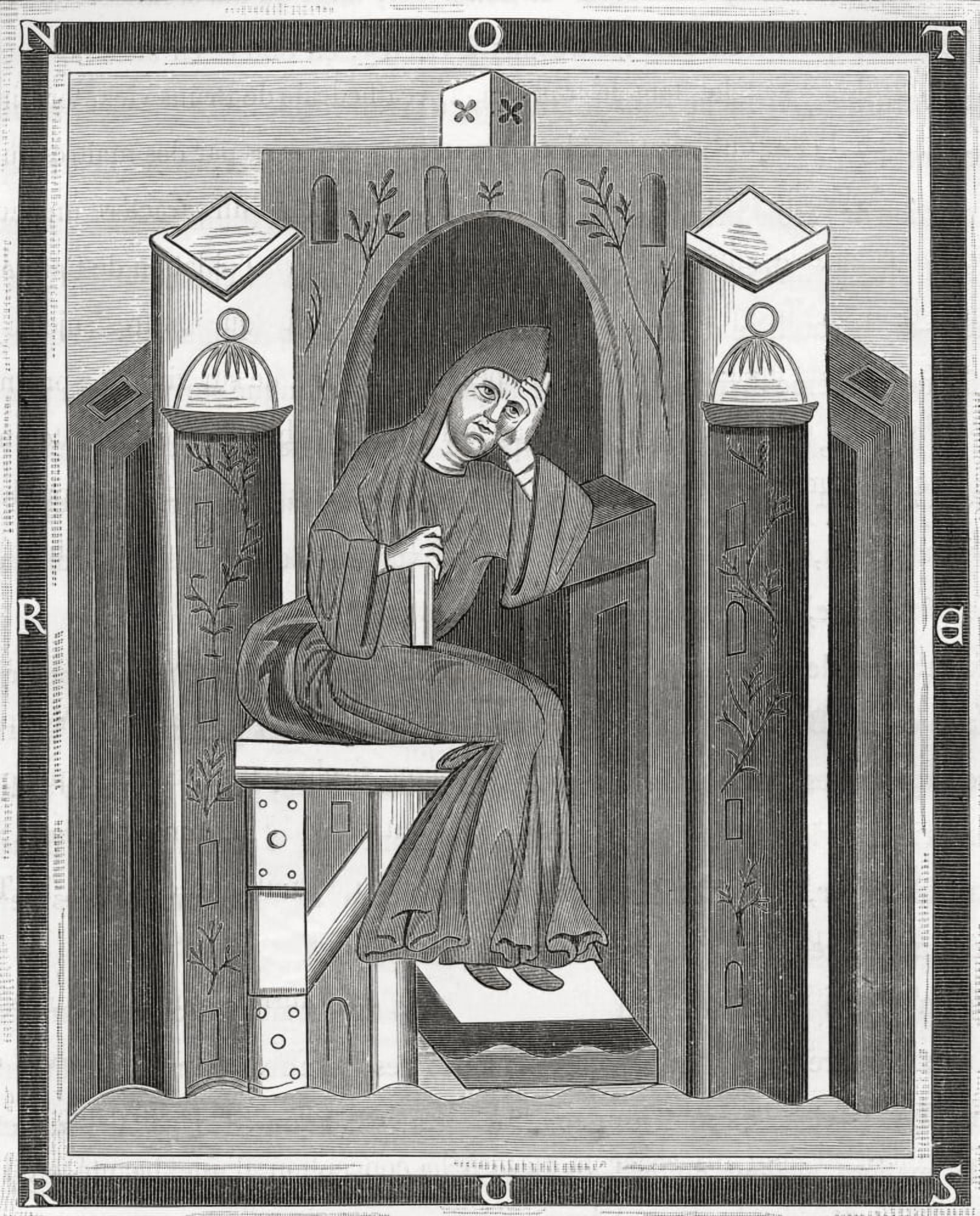 Notker The Stammerer C 840 Canvas Art - Ken Welsh Design Pics (24 x 30)