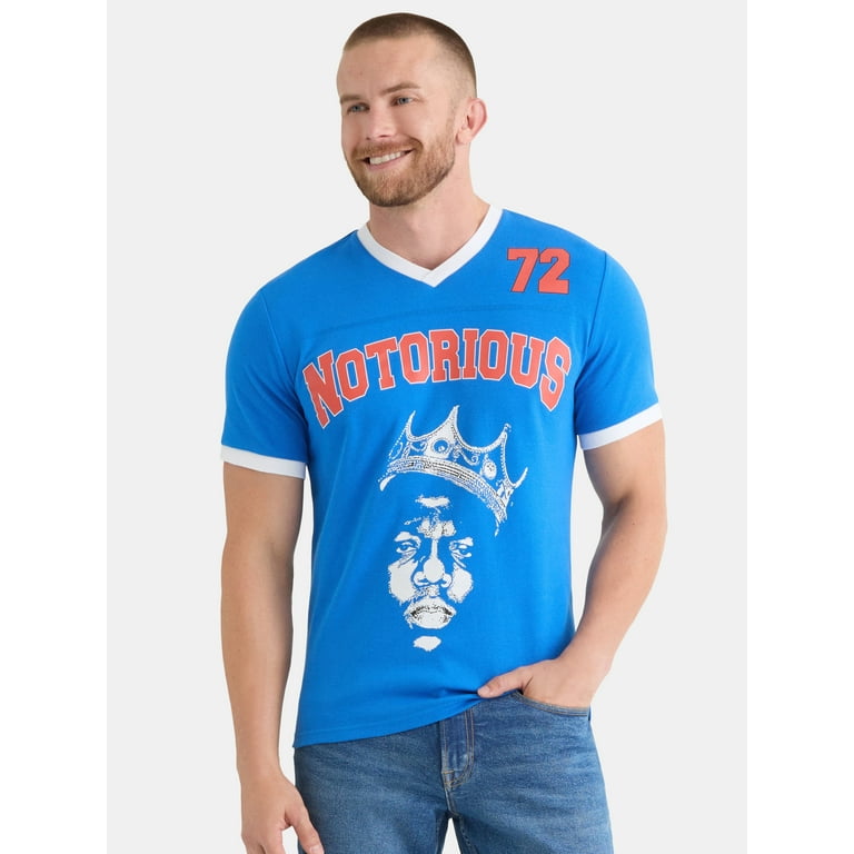 Notorious B.I.G. Men's and Big Men's Biggie Graphic Mesh
