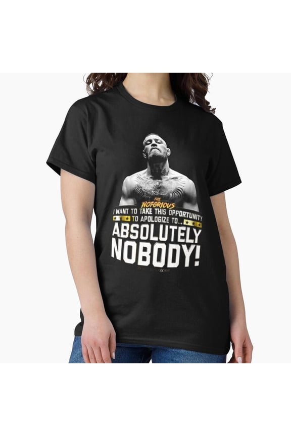 Notorious Conor McGregor Retro MMA Fighter Fan Inspired Unisex T-Shirt, up to size 5XL