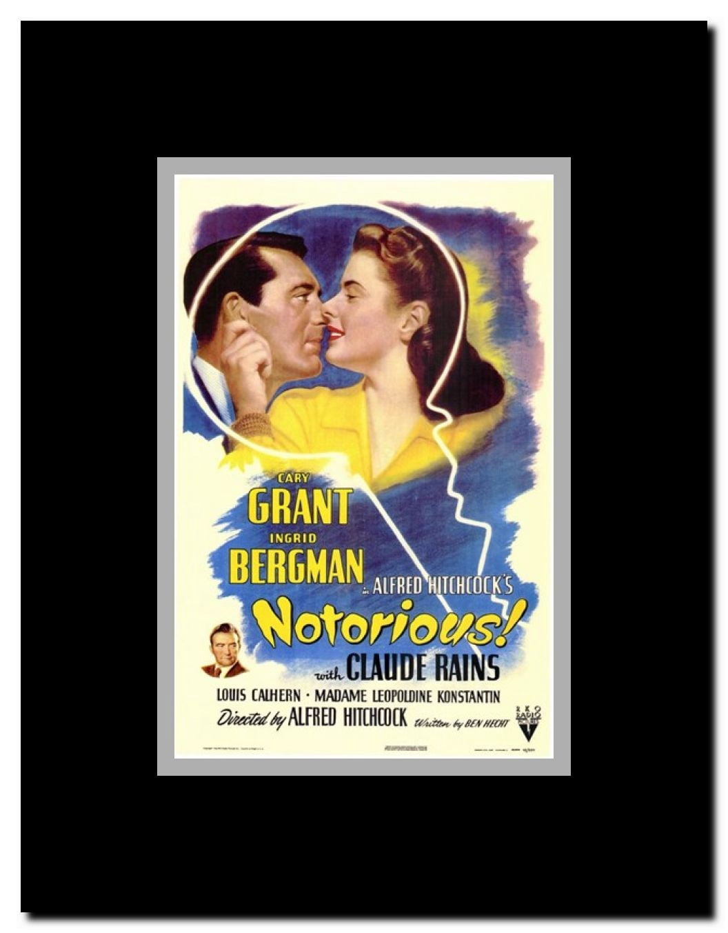 Notorious Framed Movie Poster