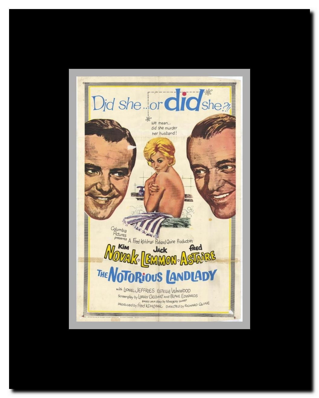 Notorious Landlady Framed Movie Poster