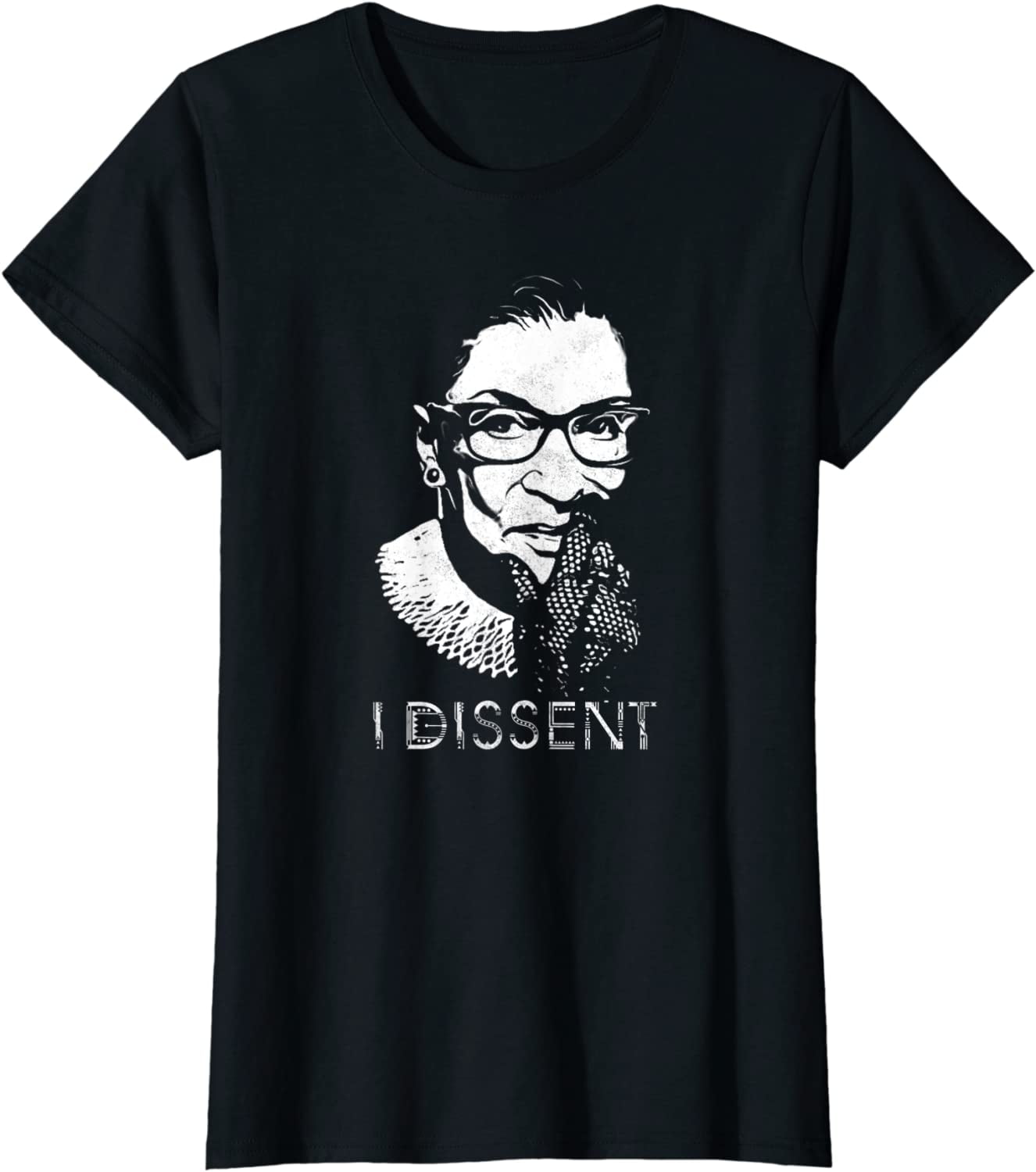 Women's Notorious RBG Ruth Bader Ginsburg T-Shirt - Feminist Graphic Tee With Dissent Collar Print - View #8