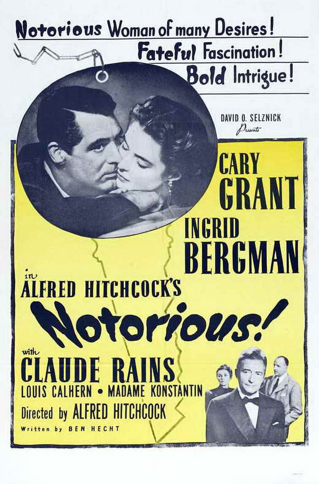 Notorious Movie POSTER Style B 27 X 40 1946 Walmart notorious-movie-poster-style-b-27-x-40-1946-walmart