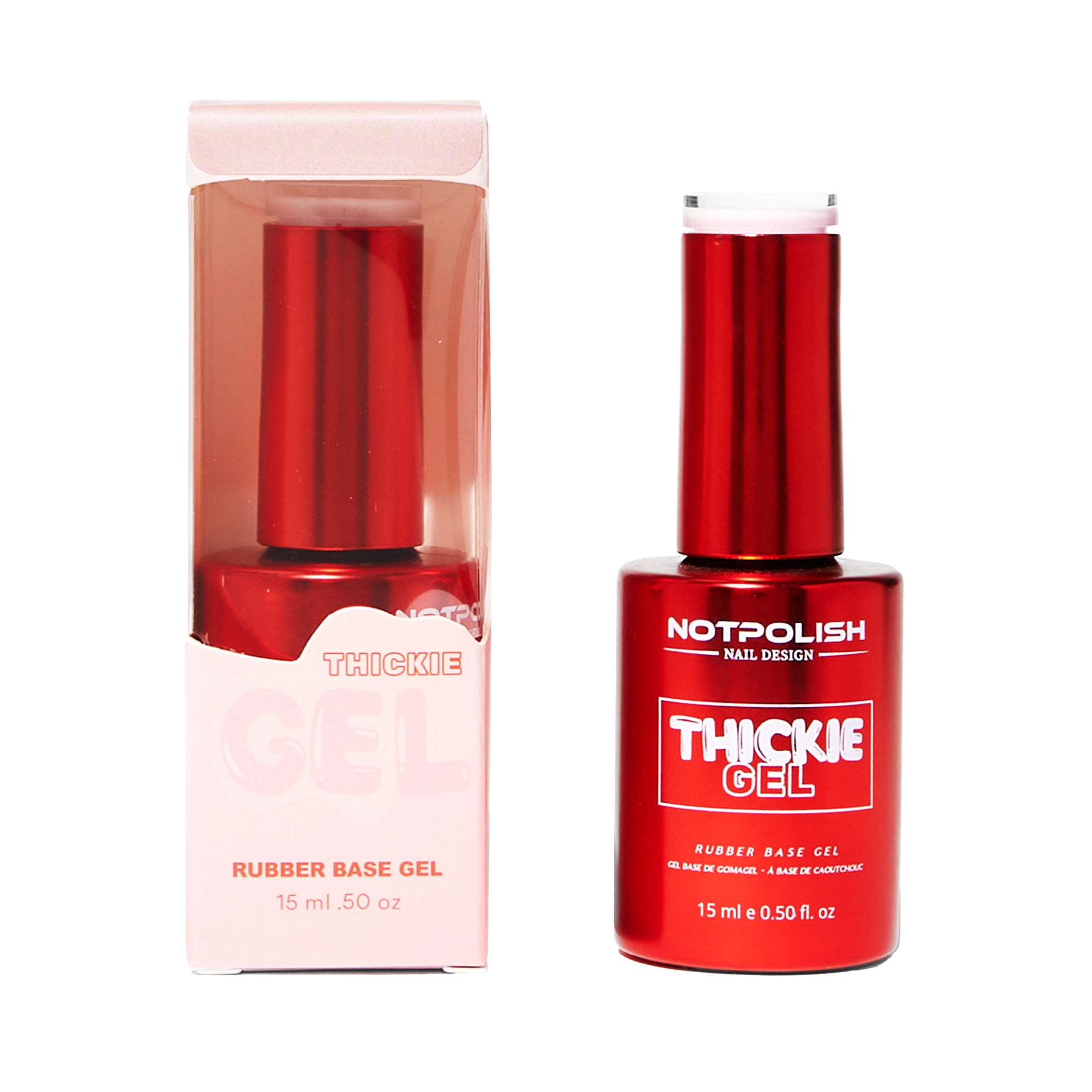 NotPolish Thickie Builder Gel, Blushed Pink, UV Curable, 0.5 oz