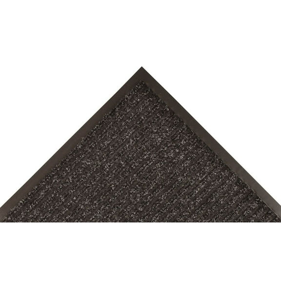 Notrax 117 Heritage Rib Carpeted Entrance Mat for Lobbies and Indoor Entranceways, 4' x 6', Absorbent Indoor Commercial Rug for Home or Office, Charcoal, 117S0046CH CA2
