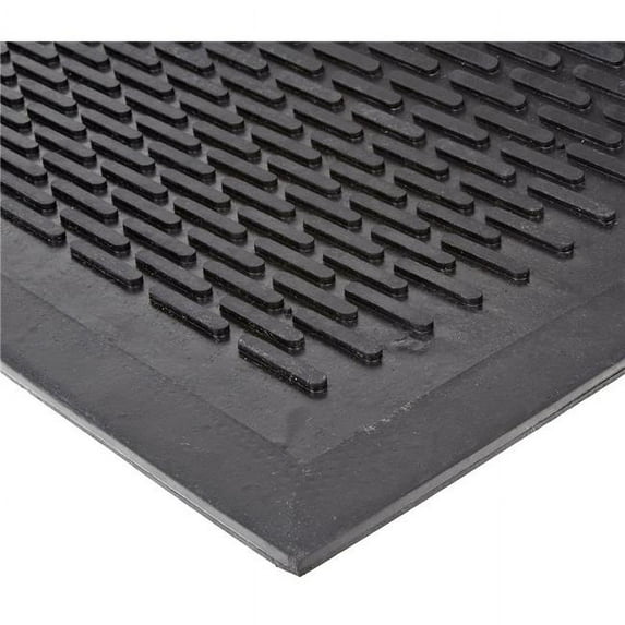 Condor Antislip Floor Mat,Black,3ft. x 5ft. 49Y301