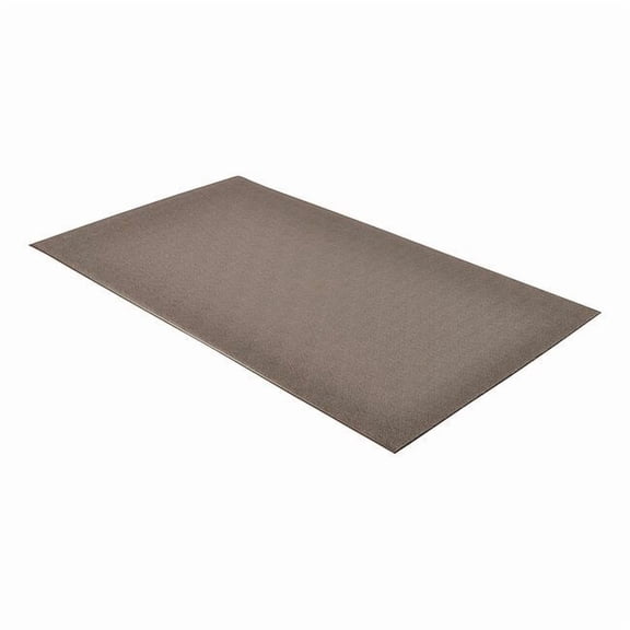 Antifatigue Mat, 12 ft. L x 3 ft. W, 3/8" Thickness, Closed Cell PVC Foam, Pebble, Black