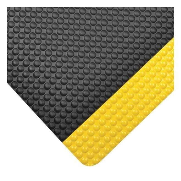 Notrax Antifatigue Mat,Black,YllwBrdr,3ft.x5ft. 782S0035YB