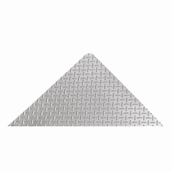 Antifatigue Mat, 5 ft. L x 3 ft. W, 1" Thickness, Vinyl, Diamond Plate, Gray 979S0035GY