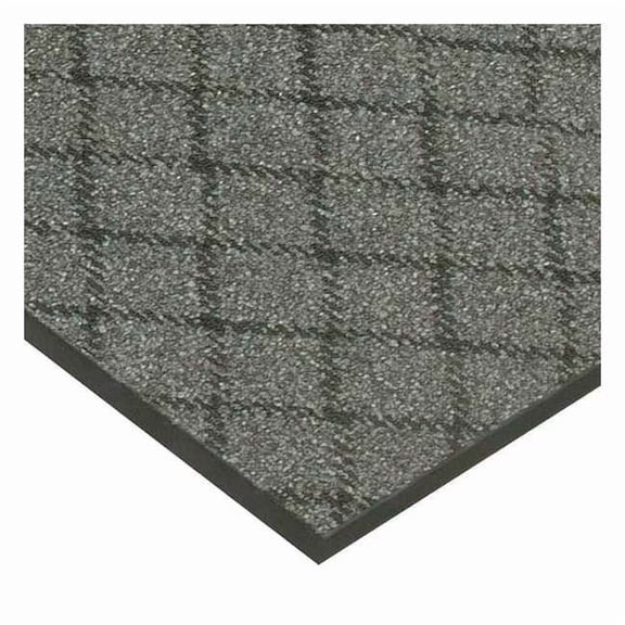 Notrax Entrance Mat, Nylon, 3/8 in Thick, Charcoal, 3 ft W x 10 ft L 125S0310CH