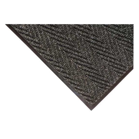 Entrance Mat, Polypropylene, 3/8 in Thick, Charcoal, 4 ft W x 10 ft L 118S0410CH