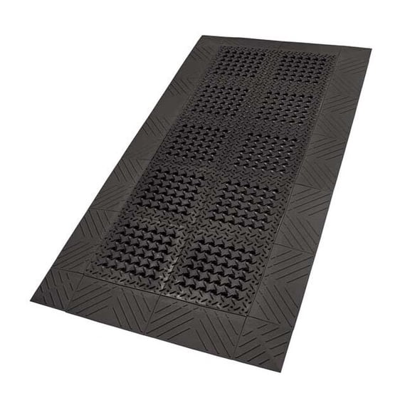 Notrax Drainage Mat,Black,3 ft.x5 ft. 620S0035BL