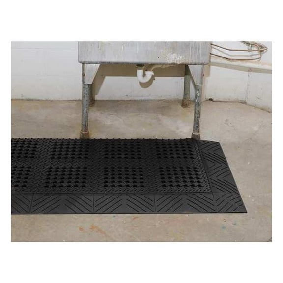 Notrax Drainage Mat,Black,3 ft.x8 ft. 620S3696BL