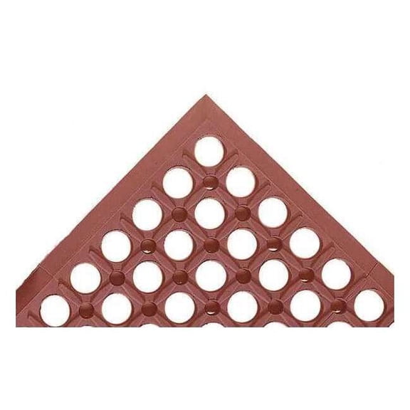 Notrax Antifatigue Mat, Rubber, Grit, 3 ft W x 5 ft L, Red 6LUL5