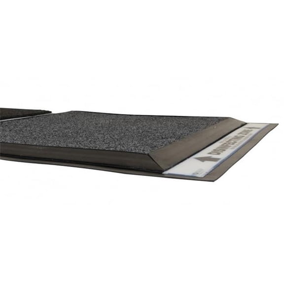 Notrax 355SC024CH 24 x 24 in. 3-Zone Clean & Disinfect Floor Mat, Charcoal - Pack of 4