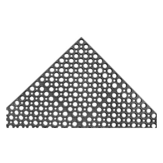 Notrax Interlocking Drainage Mat, 7/8 in Thickness, 24 in L, Black T13S0032BL