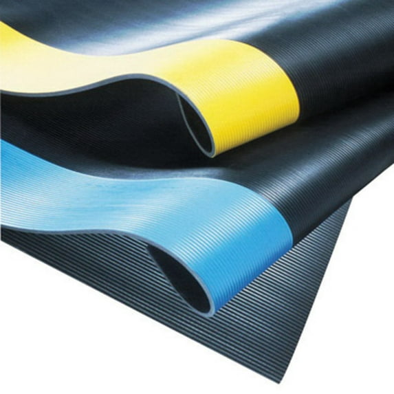 Notrax Black Switchboard Runner, 1/4 in Thick, Vinyl 830C0024BL