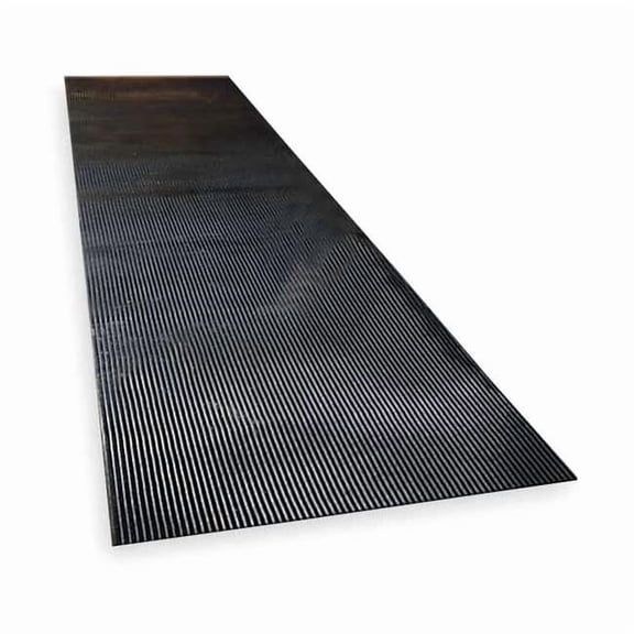 Notrax Black Switchboard Runner, 1/4 in Thick, Vinyl 830C0036-12