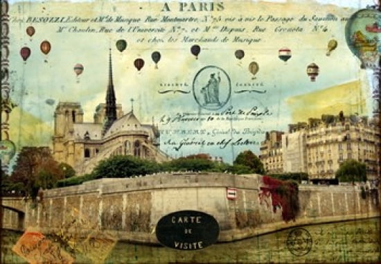 Notre Dame Balloons Canvas Art - Sandy Lloyd (26 x 18)
