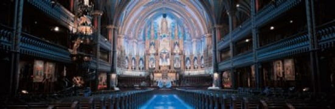 Notre-Dame Basilica Montreal Quebec Canada Canvas Art - Panoramic Images (36 x 12)