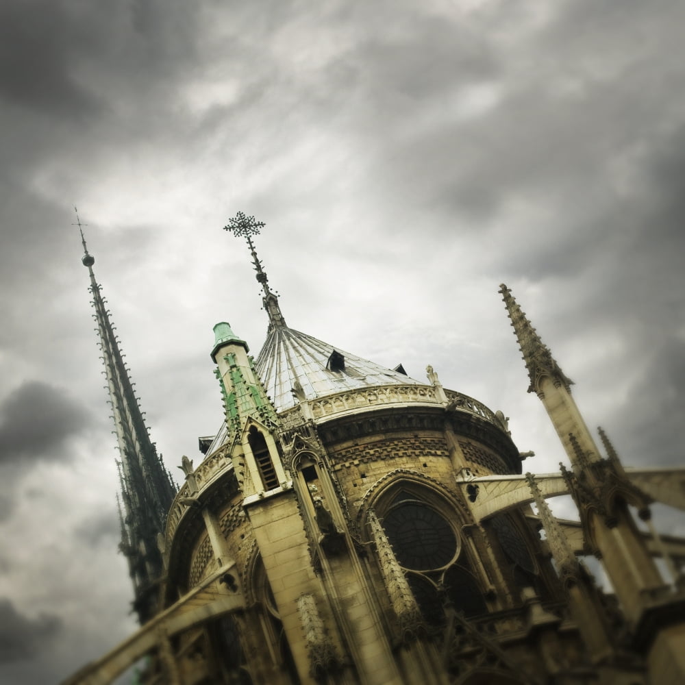 Notre Dame Cathedral Paris France Canvas Art - Huy Lam Design Pics (15 x 15)