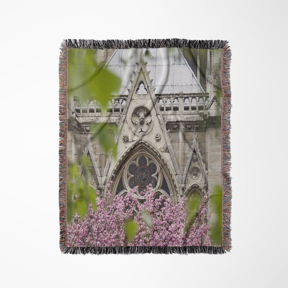Notre Dame Cathedral, Paris, France - Eu09 Wsu0009 - William Sutton, Woven Blanket