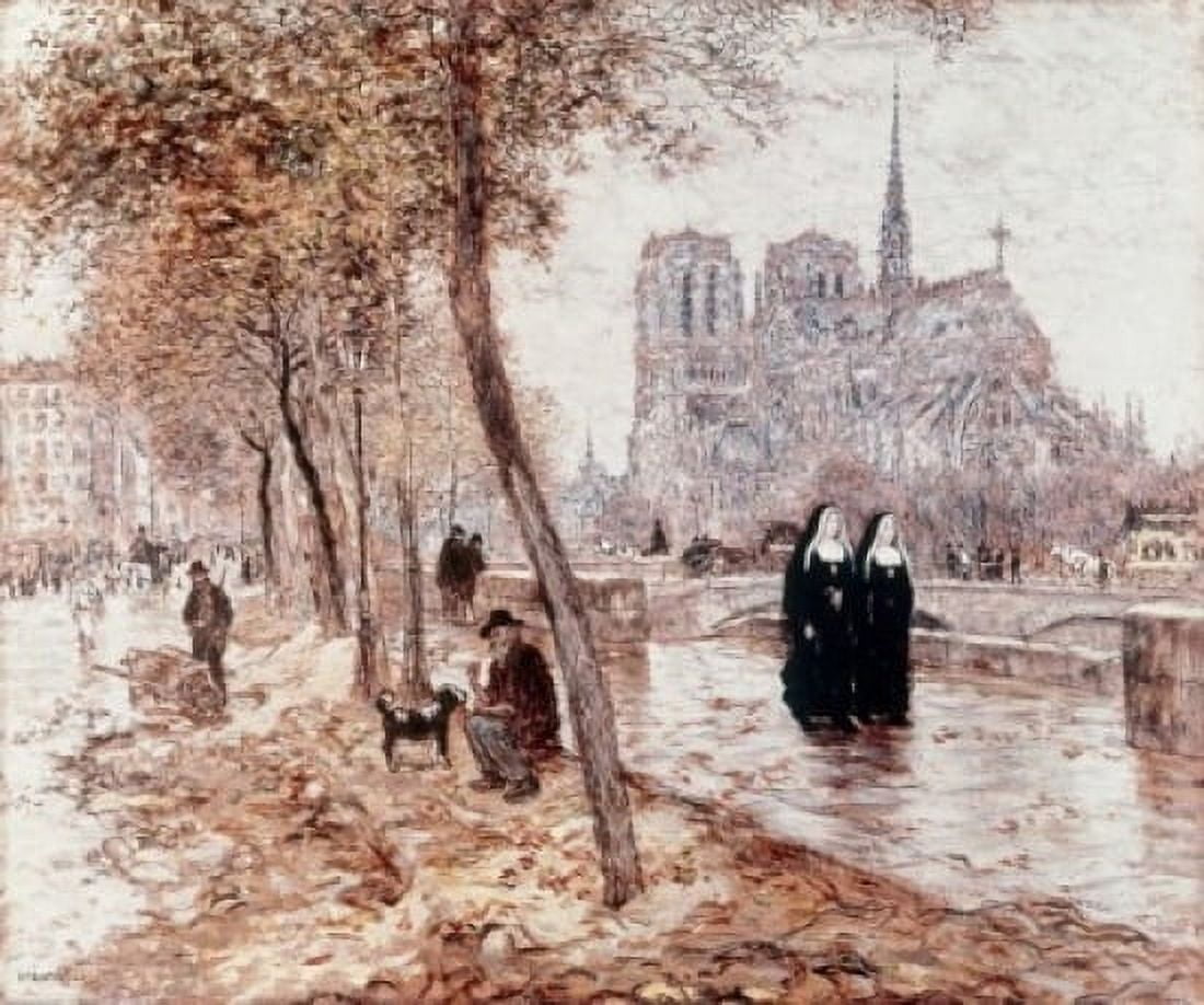 Notre Dame De Paris Raffaelli Jean-Francois(1850-1924 French) Canvas Art - Jean Baptiste (24 x 36)